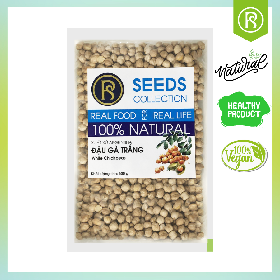 Đậu Gà Trắng Real Food (Chickpeas) - 500g/100g