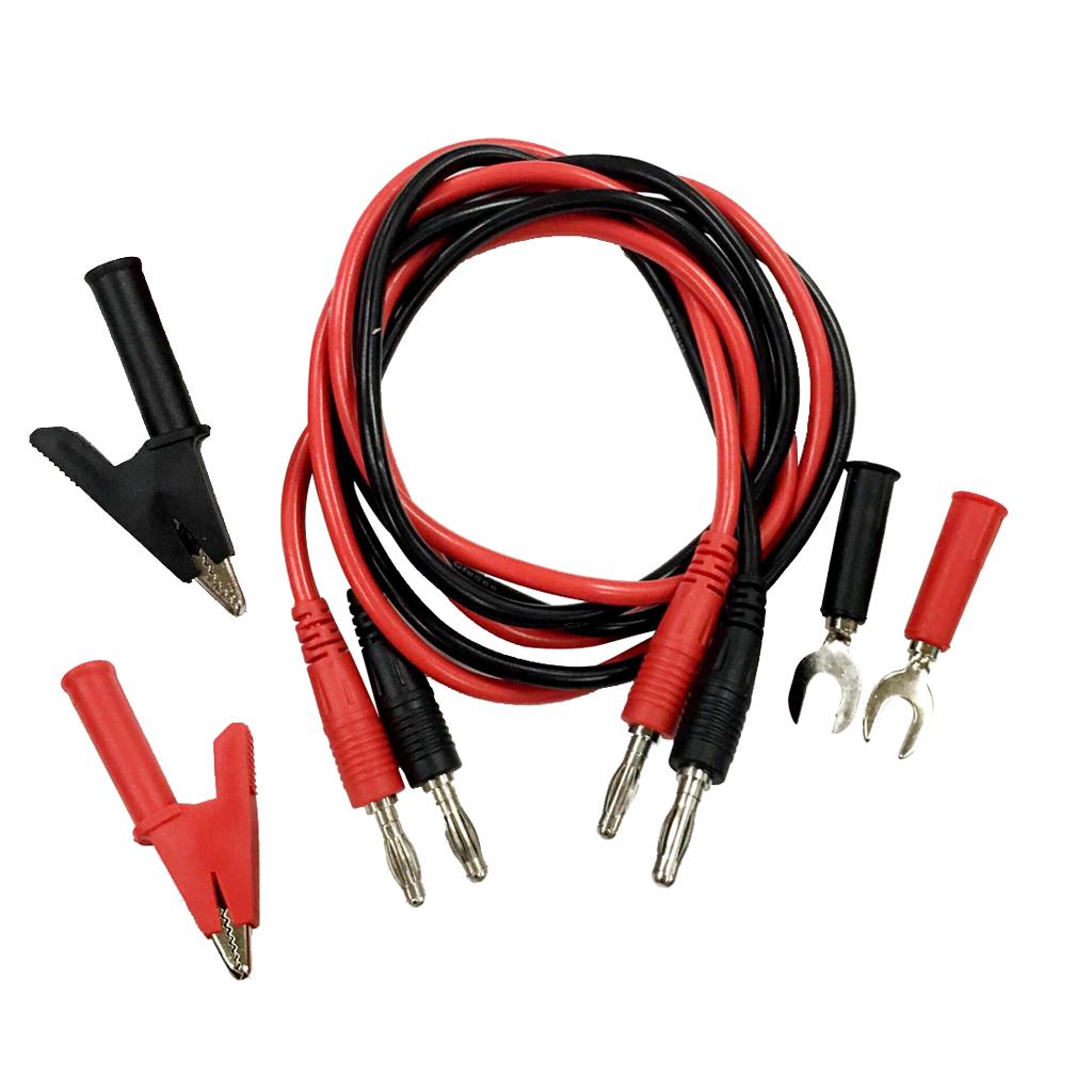4mm Chuối Cắm Thử Dẫn Với Kẹp Cá Sấu Và Spade Ổ