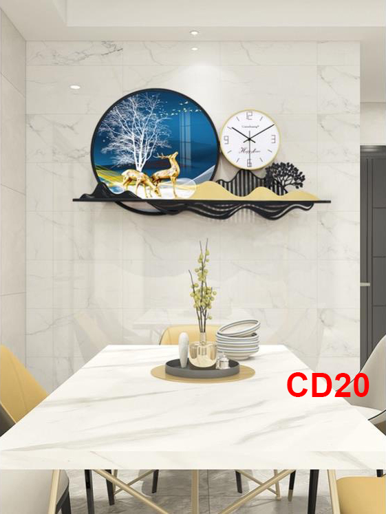 Đồng hồ treo tường trang trí decor CD20 kích thước 100 x 50 cm