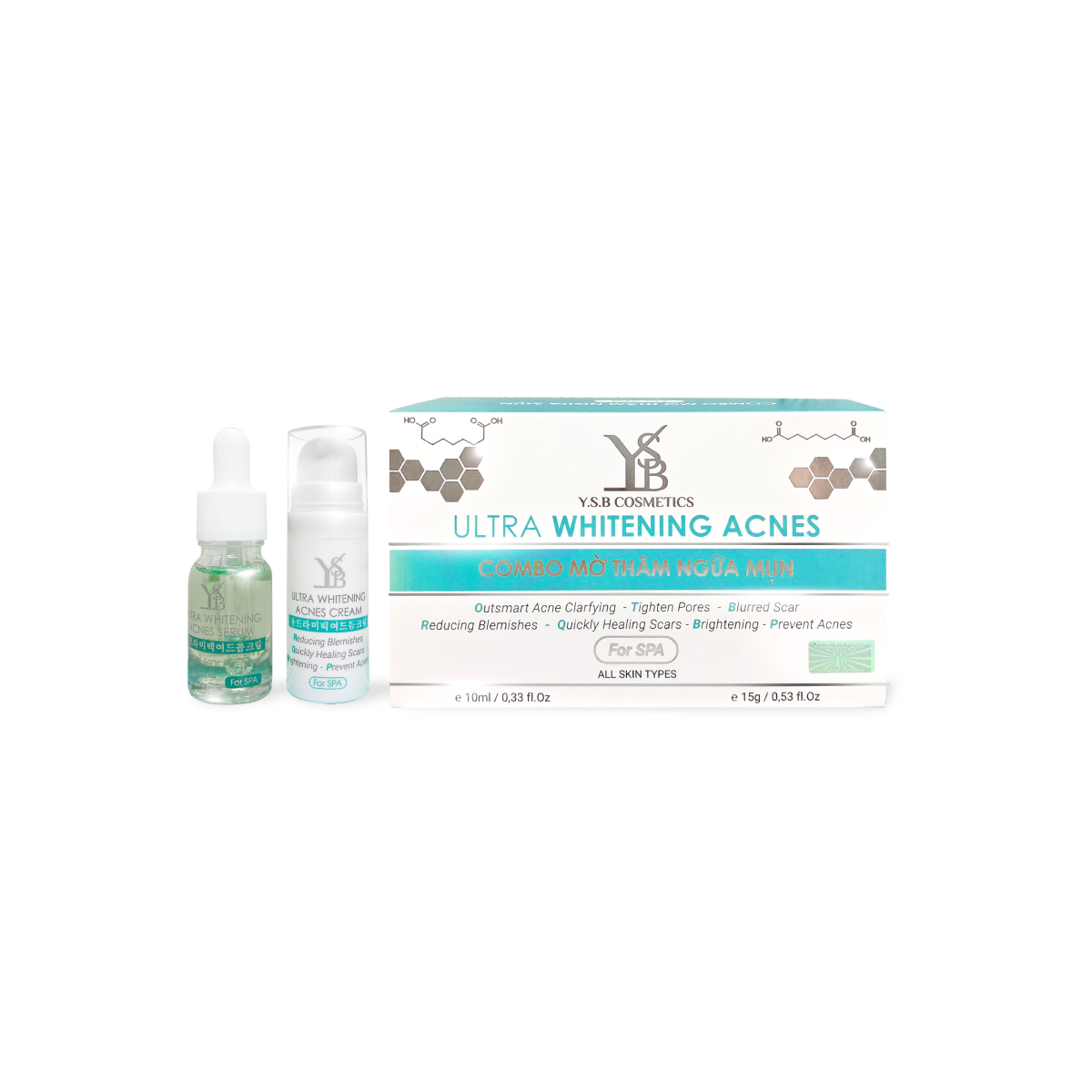COMBO NGỪA MỤN ULTRA WHITENING ANCES