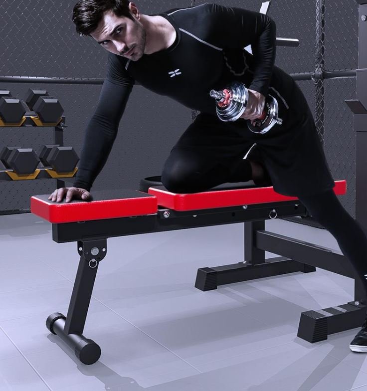 Ghế tập tạ đa năng kết hợp giá đỡ tạ