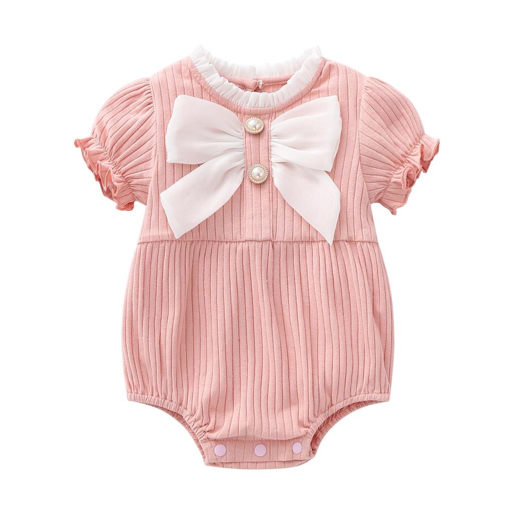 Romper Bodysuit Nơ Siêu Xinh Cao Cấo Cho Bé