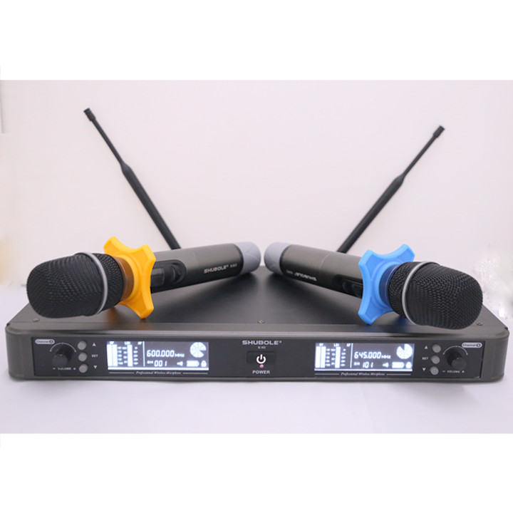 Đầu Thu Karaoke Không Dây Shubole K-9II + 2 Micro Không Dây UHF Chính Hãng