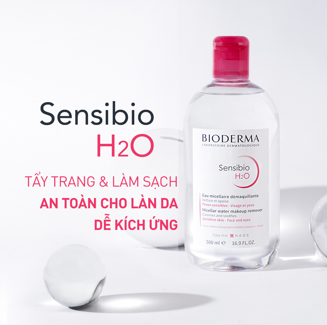 Nước Tẩy Trang Dành Cho Da Nhạy Cảm Bioderma Sensibio H2O 500ml