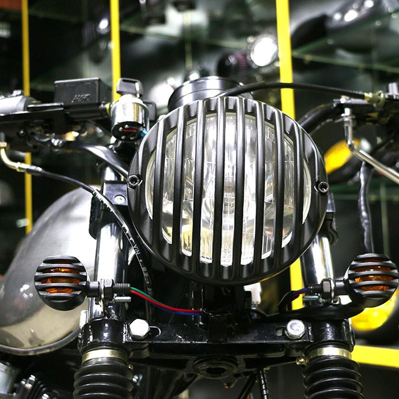 Đèn pha 4 ' ' phong cách retro dành cho xe mô tô Harley Honda Cafe Racer