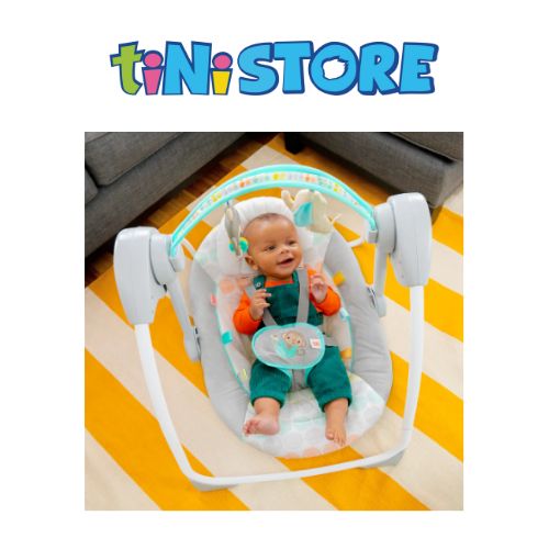 tiNiStore-Đồ chơi ghế rung xích đu họa tiết khỉ con Bright Starts 11803