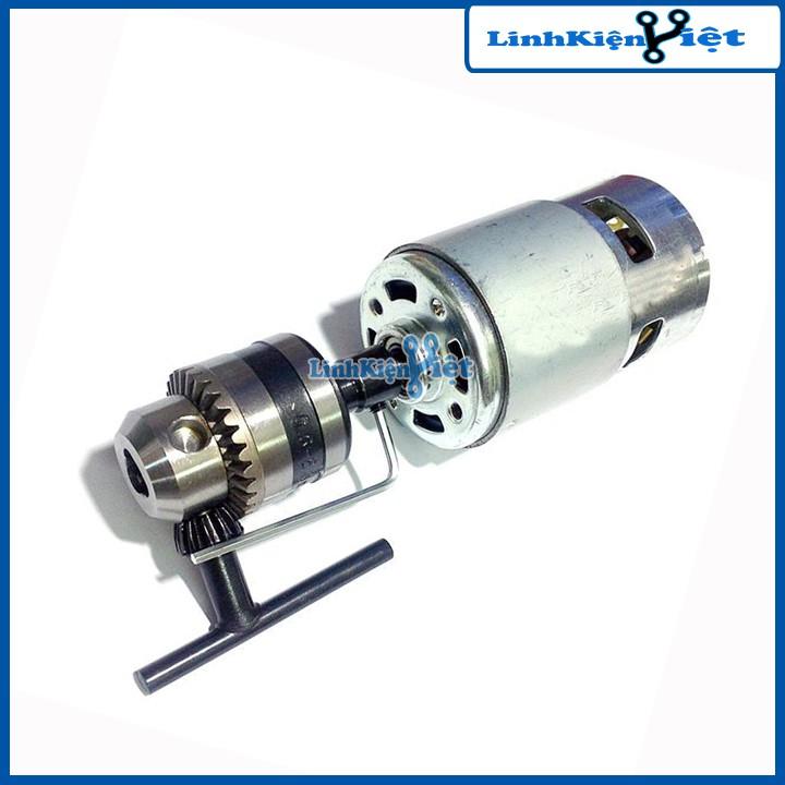 Combo đầu kẹp mũi khoan 3 chấu và đầu nối trục B10-5 có ốc vặn