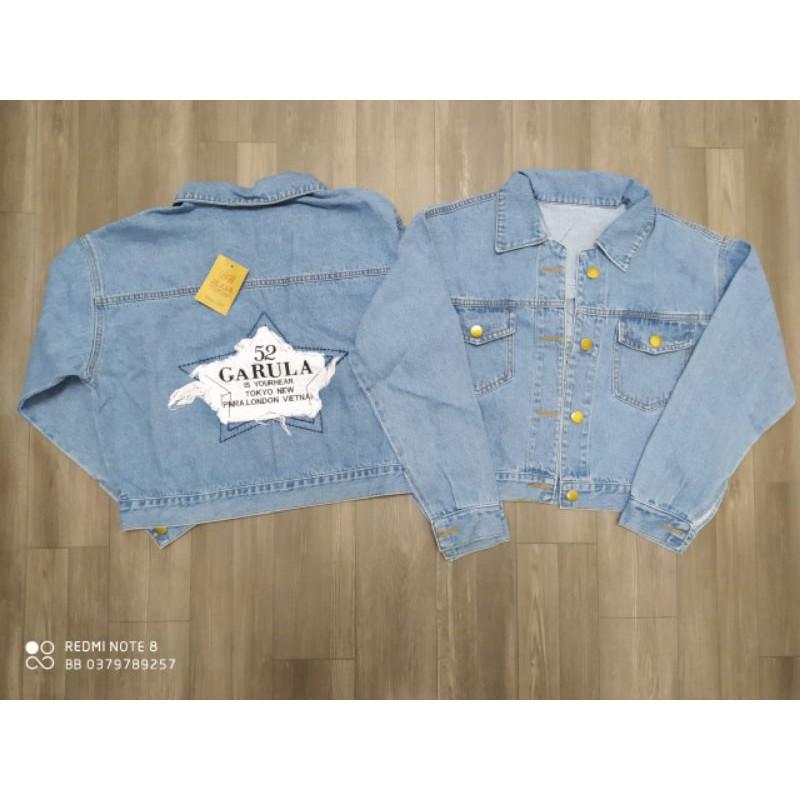 Áo khoác jeans nữ hình ngôi sao