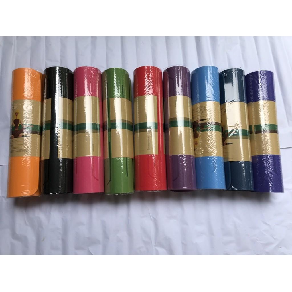 Thảm tập yoga đúc 1 lớp dày 8mm TPE siêu cao cấp