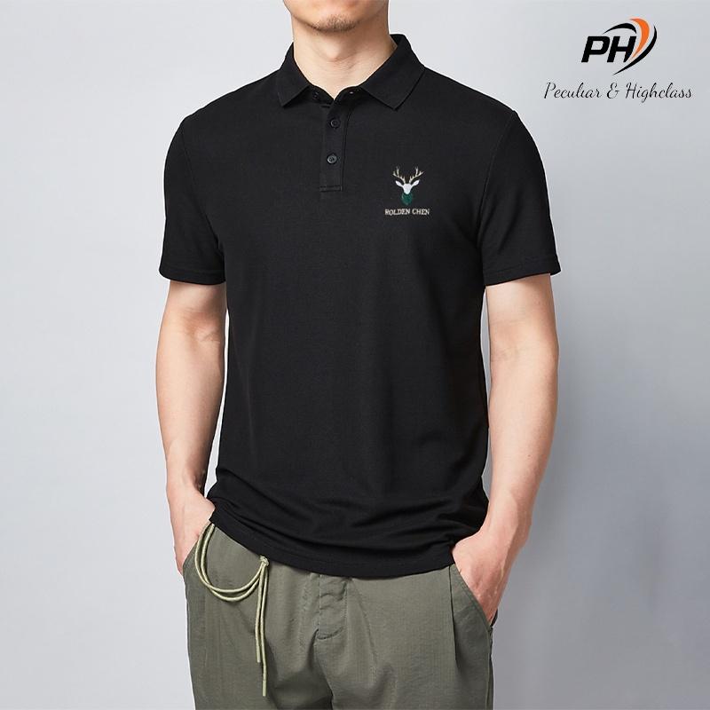 Áo Polo Nam thêu đầu hươu ,chất cotton cá sấu dày dặn mặc thoáng mát, full size phân phối độc quyền-PHSHOP204