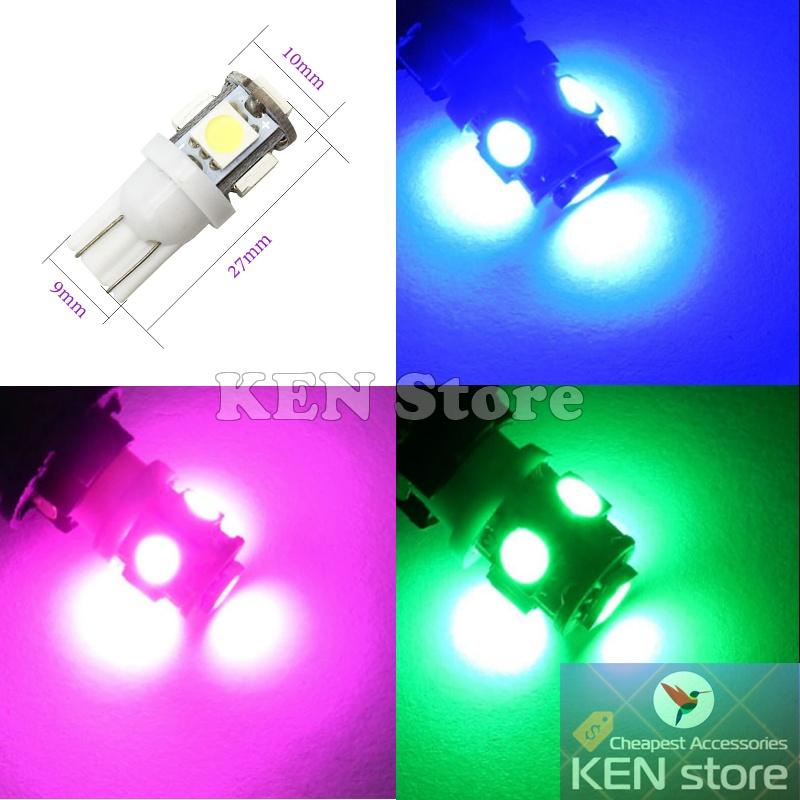 Bóng LED T10 đèn xi nhan, đèn demi 5 chip smd 5050