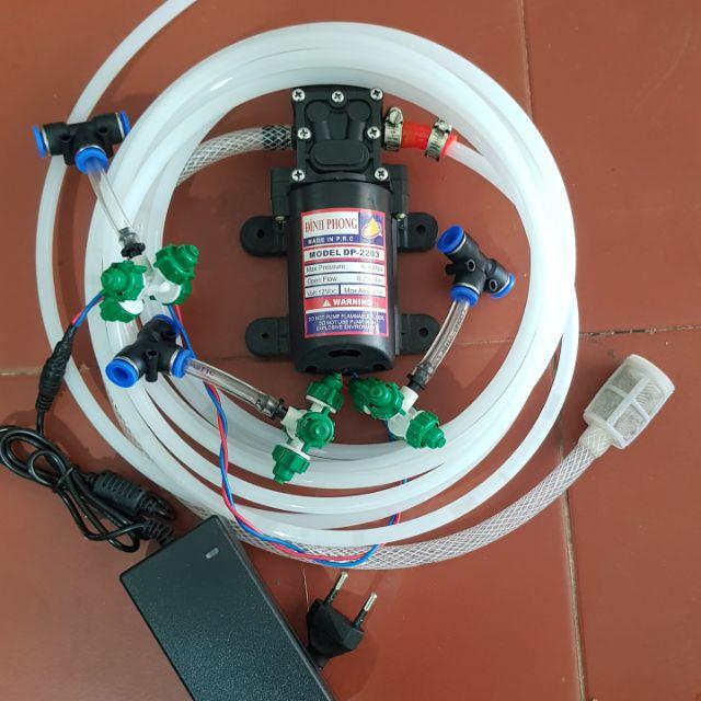 Compo tưới lan và phun sương 12v30w và 3 bec tưới