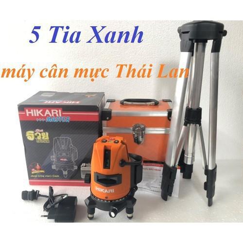 Máy cân mực laser xanh5 tia xanh Thái Lan Hikari, giá ưu đãi khủng, máy nhỏ, gọn, dễ sử dụng