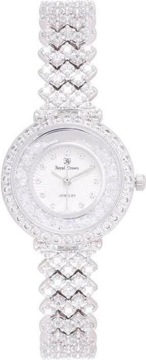 Đồng hồ nữ chính hãng Royal Crown 2606L dây đá vỏ trắng