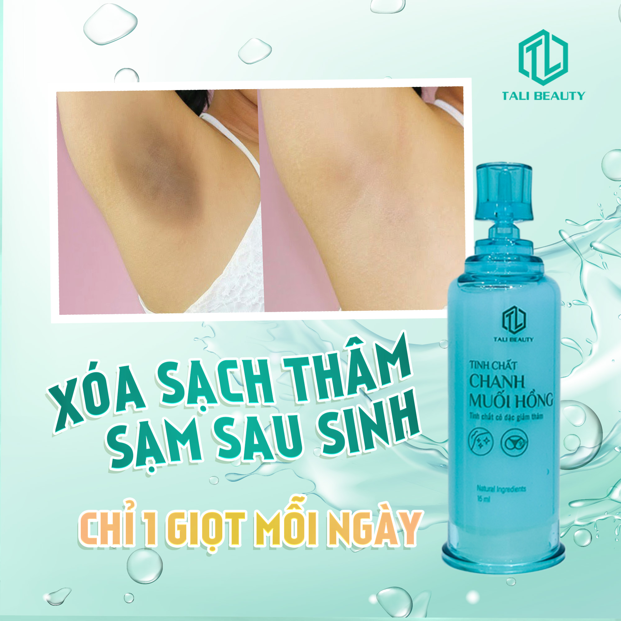 Tinh chất chanh muối hồng - giảm thâm nách, mông, bẹn