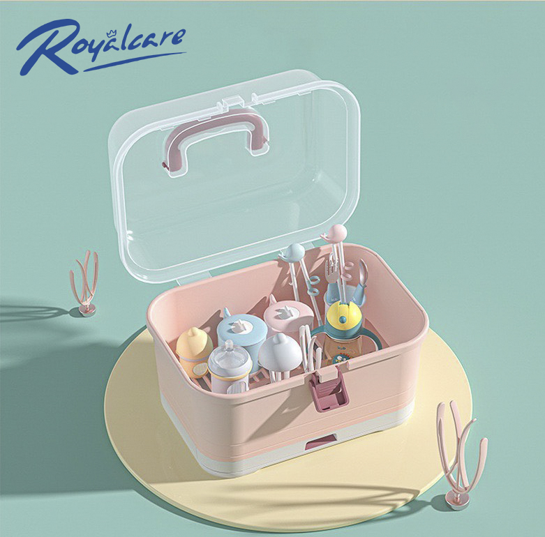 Hộp phơi úp bình sữa có nắp đậy và khay hứng nước - Royalcare 8853