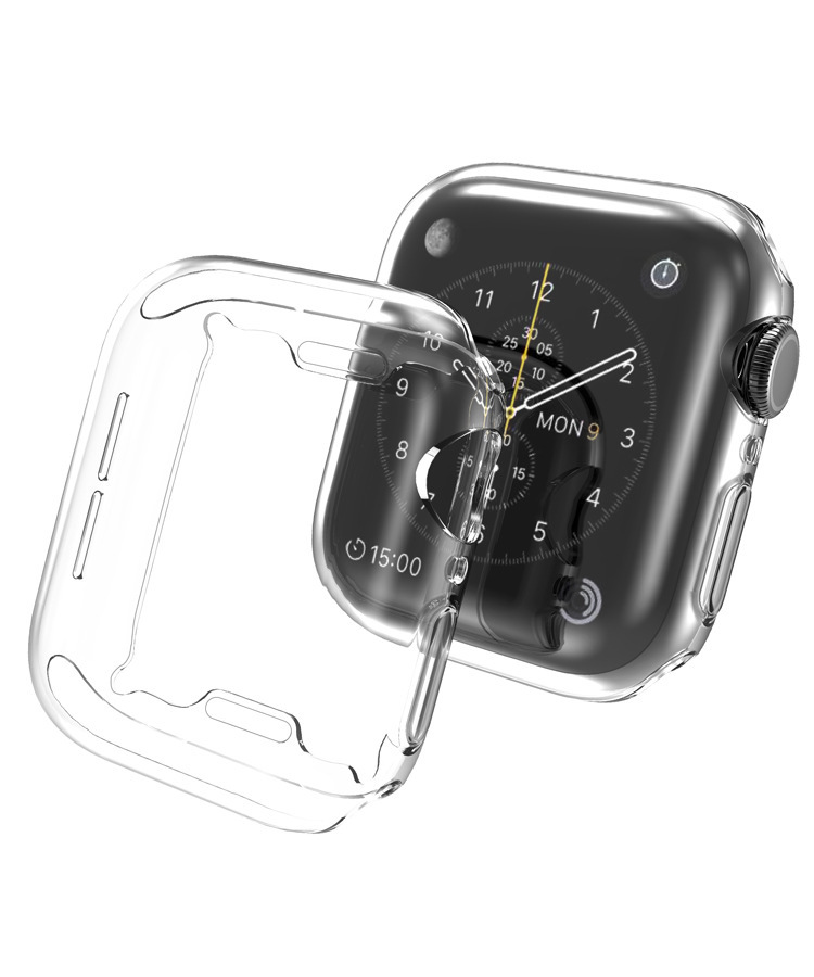 Vỏ Ốp TPU Trong suốt KAi Cho Đồng hồ Apple Watch 4/5/6/7- Hàng chính hãng