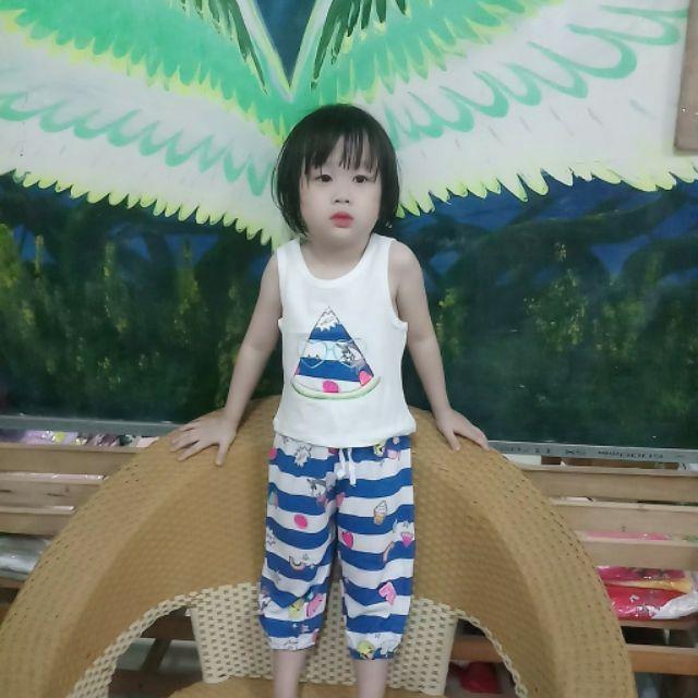 Bộ alibaba thun bé gái
