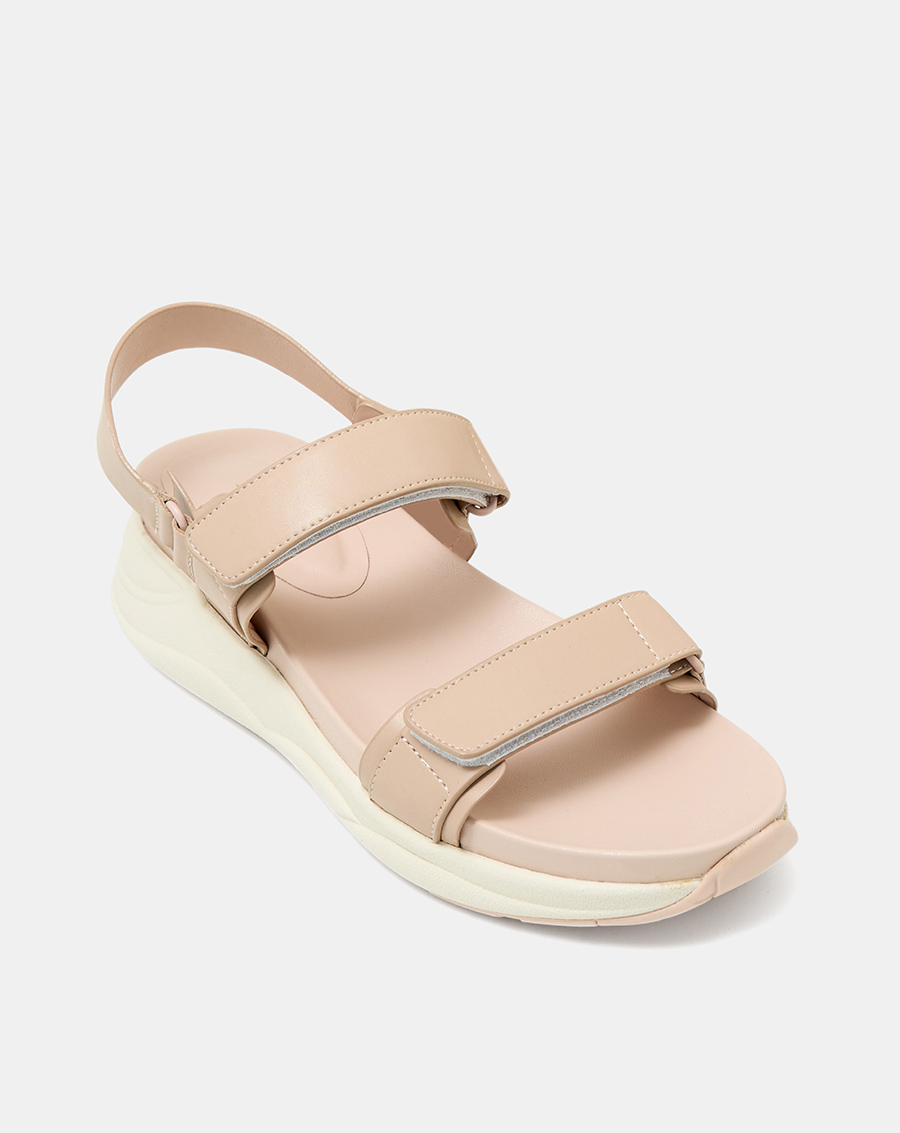 Giày Sandal Nữ 5cm Thời Trang JUNO Sandal Đế Thể Thao Quai Ngang Bản Lớn SD05107