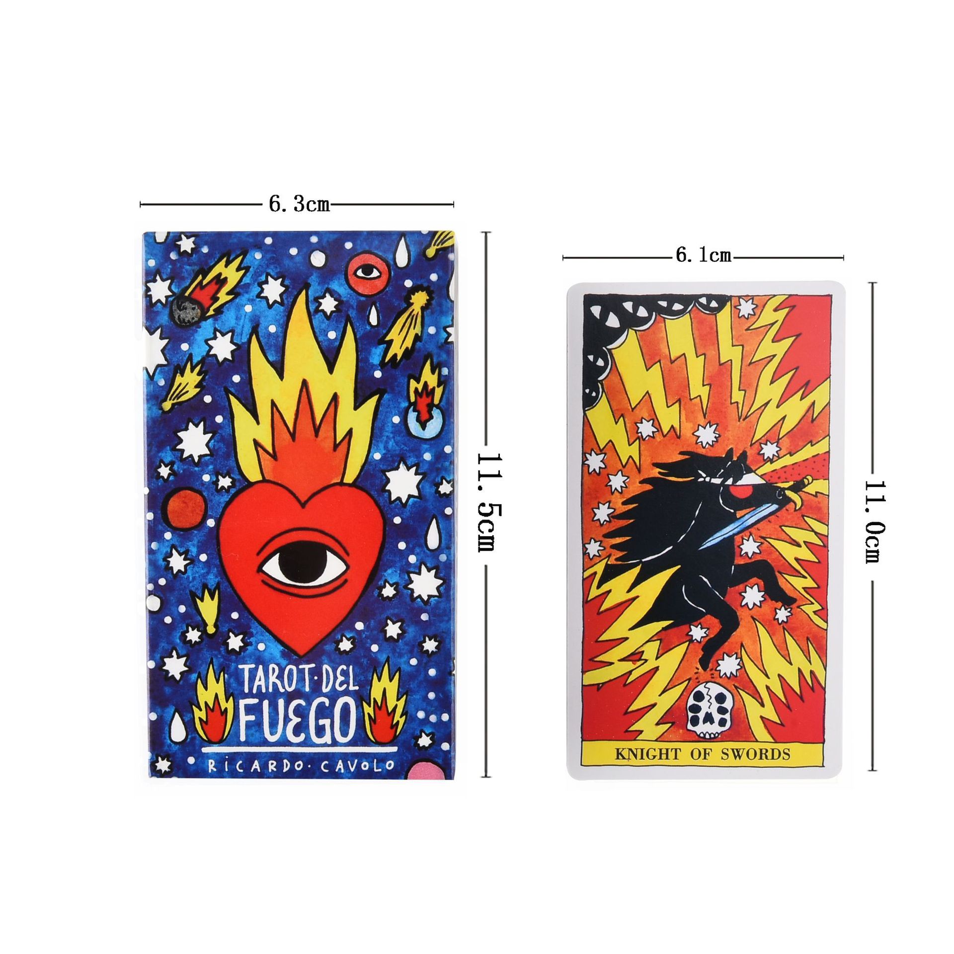 Combo Bộ Bài Del Fuego Tarot New Cao Cấp  và Túi Nhung Đựng Tarot và Khăn Trải Bàn Tarot