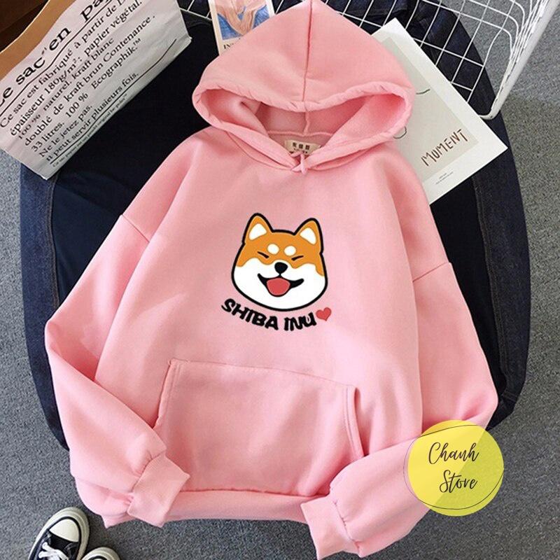 Áo Hoodie Unisex Shiba Inu <3