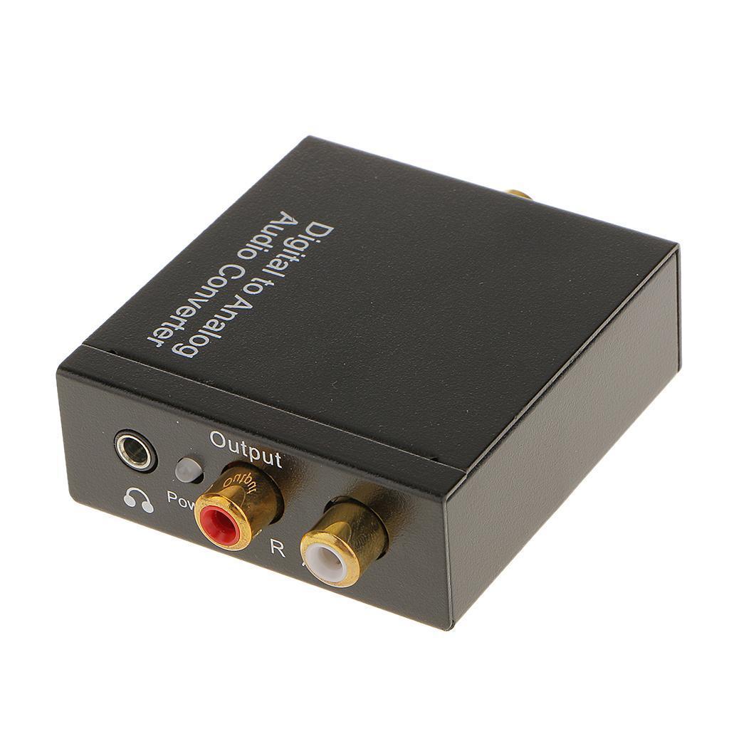 Digital Coaxial Toslink Optical Analog L / R Audio Converter Adapter