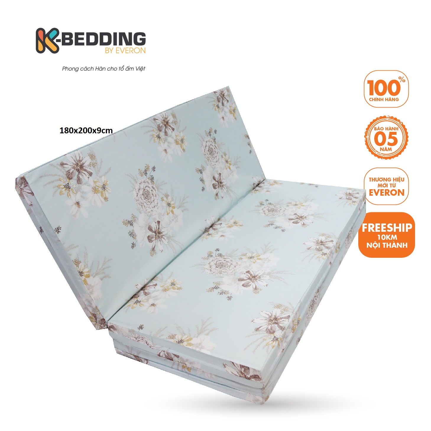 Nệm Bông Ép K-Bedding MTP 120x198x9cm (Giao màu ngẫu nhiên)