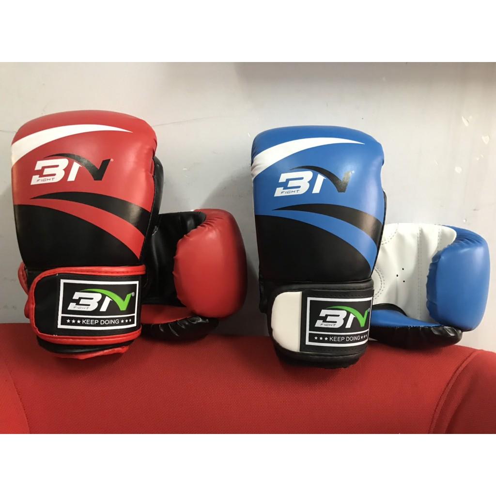 Găng Boxing BN cao cấp lõi đúc size 12oz  tặng kèm băng quấn 150k