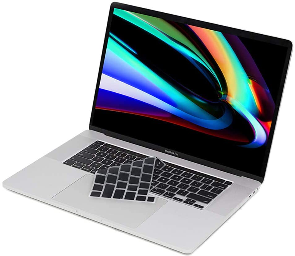 Miếng Lót phím Đen Silicone bảo vệ bàn phím dành cho Macbook chống bụi bẩn, chống nước