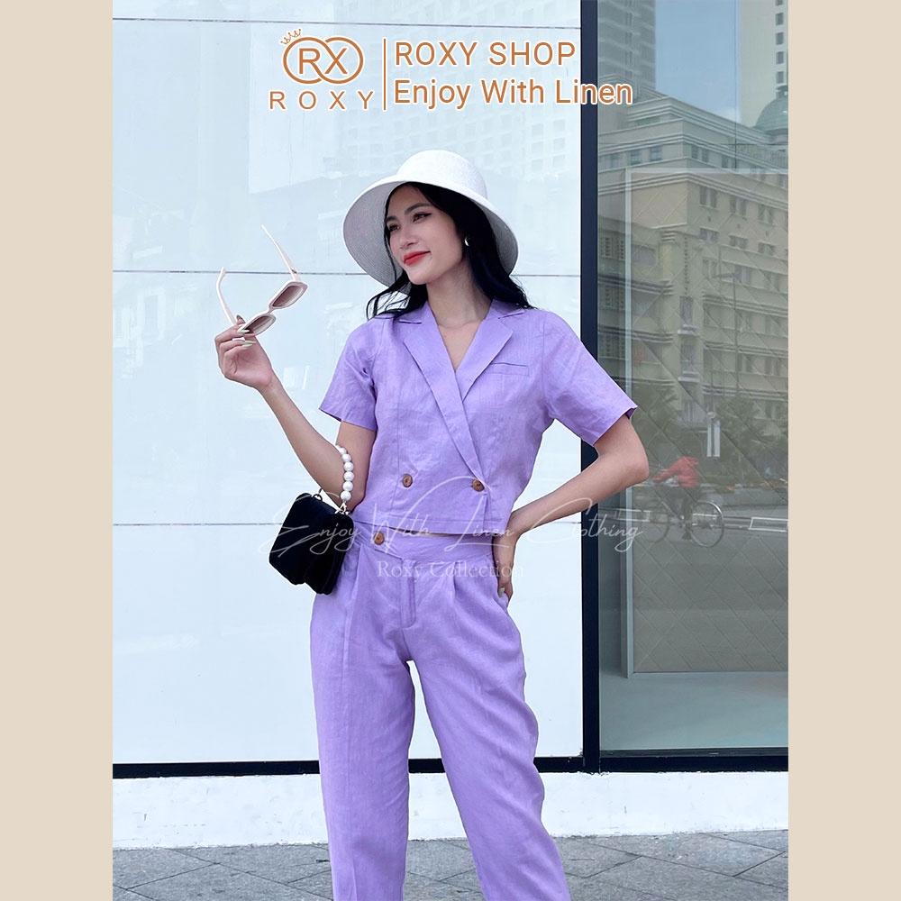 Bộ Linen Nữ Công Sở Thoáng Mát