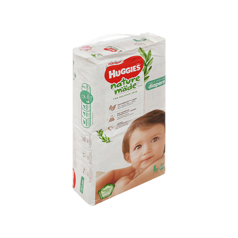 Tã dán siêu cao cấp Huggies size L 54 miếng (từ 9 - 14 kg)