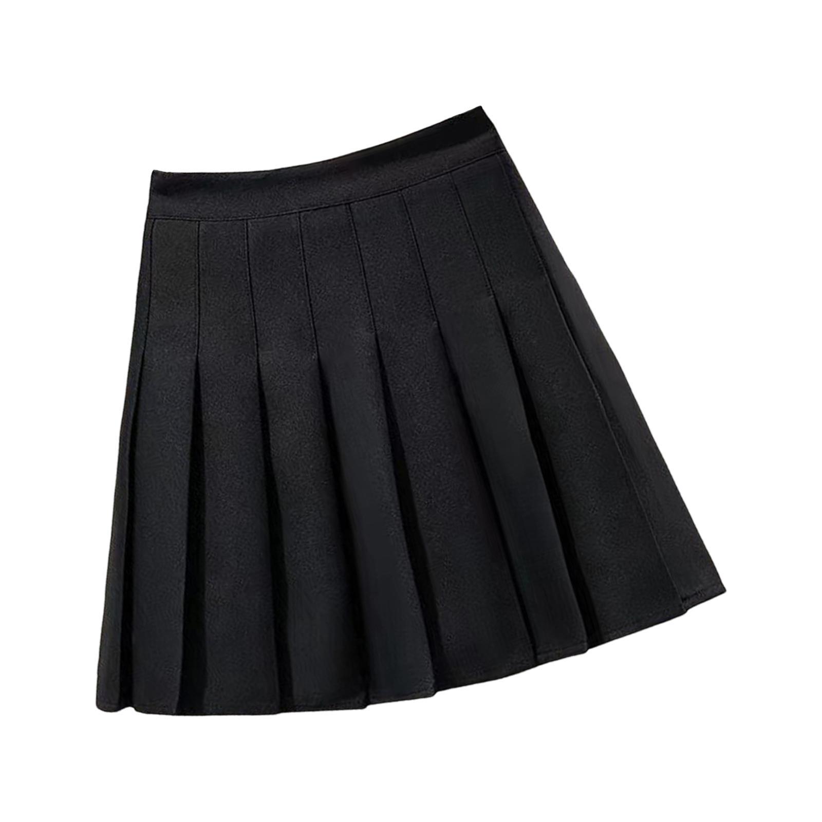 Women's Pleated Skirt, High Waisted A Line Skirt with Shorts, School Uniform Skirts, Comfortable Casual Mini Skirt Tennis Skirts for Golf