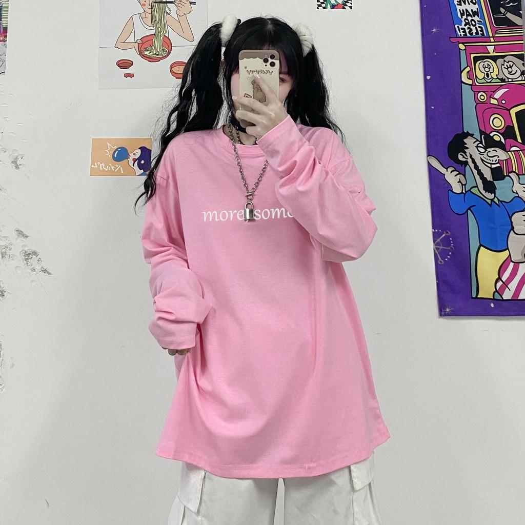 Áo Thun Tay Dài Unisex MORE SOMEONE Thu Đông