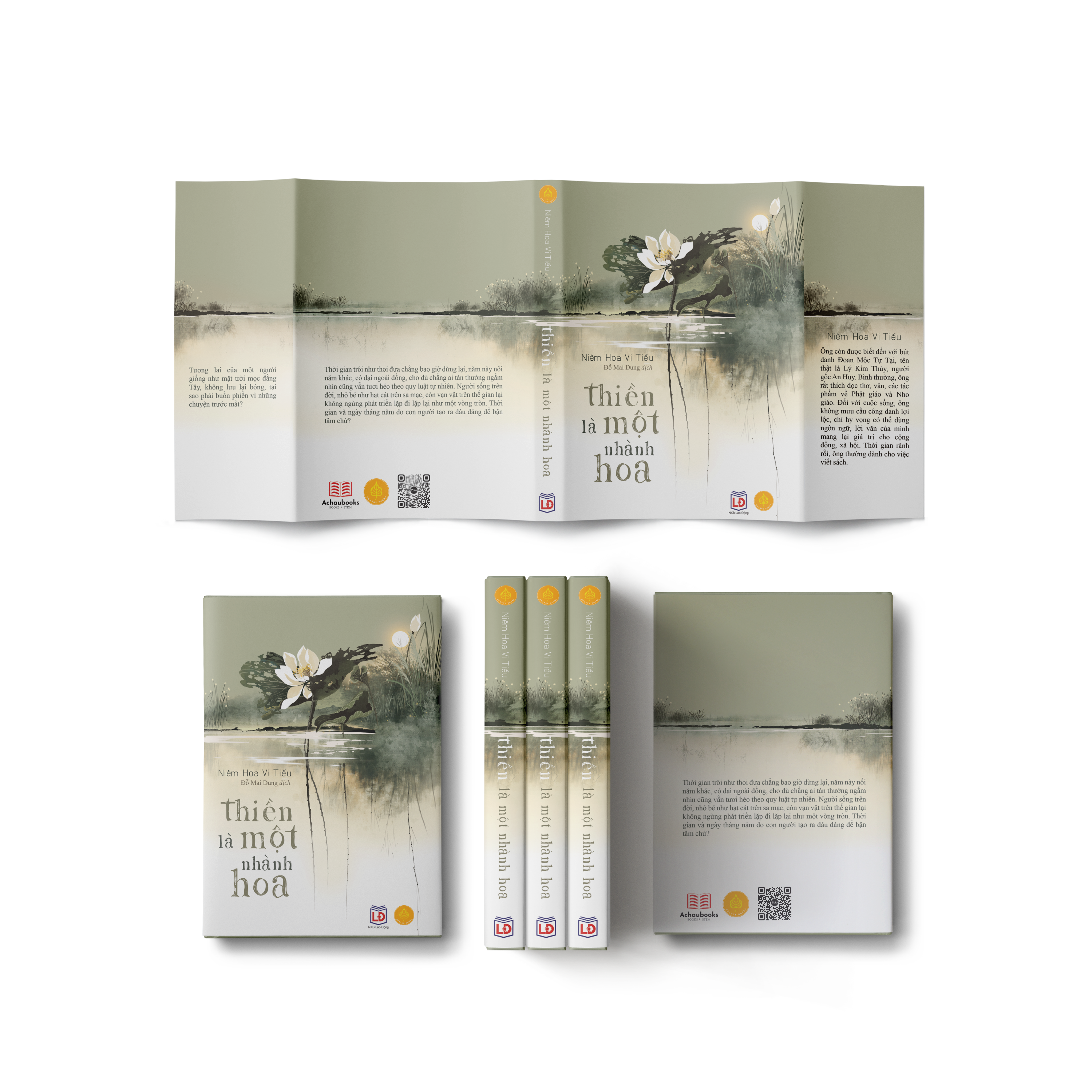 Bộ Sách : Một Tách Trà Thiền - Á Châu Books, Bìa Mềm, In Màu