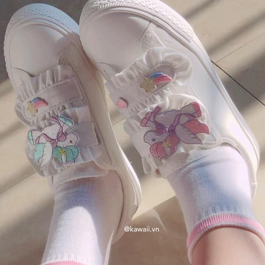 GIÀY MOMO SHOES - GIÀY CANVAS QUAI DÁN DỄ THƯƠNG