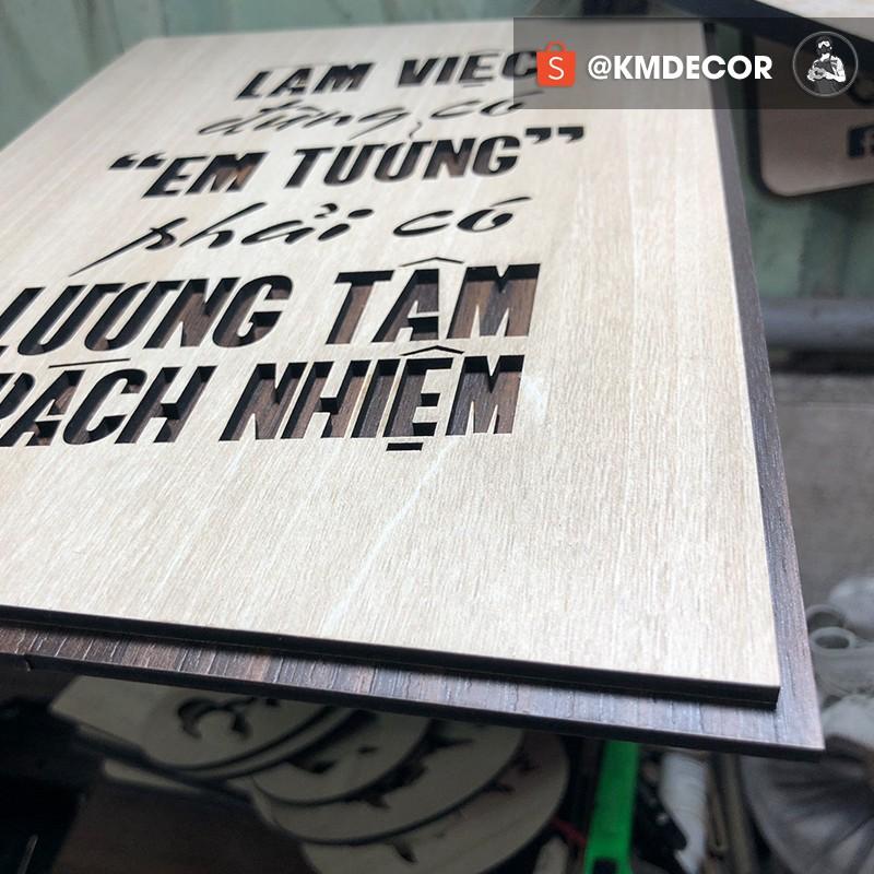 Tranh treo tường gỗ, tranh văn phòng