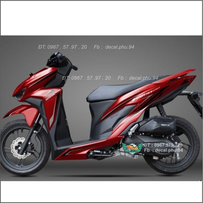 Tem Rời Vario Đỏ chỉ đen