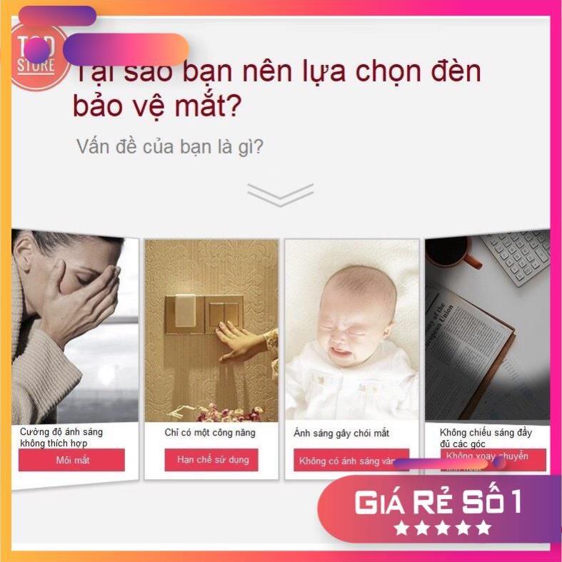 Đèn Bàn Học Đọc Sách, Làm Việc LED Chống Cận, Cảm Ứng Tích Điện eLights TD