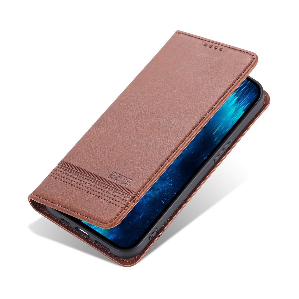 Bao da PU điện thoại nắp lật nam châm kiêm ví đựng thẻ cho iPhone 13 Pro Max 13 Mini 12 Pro Max 12 Mini