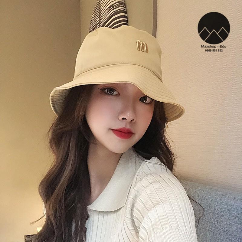 Mũ bucket ulzzang chữ M dày dặn form chuẩn