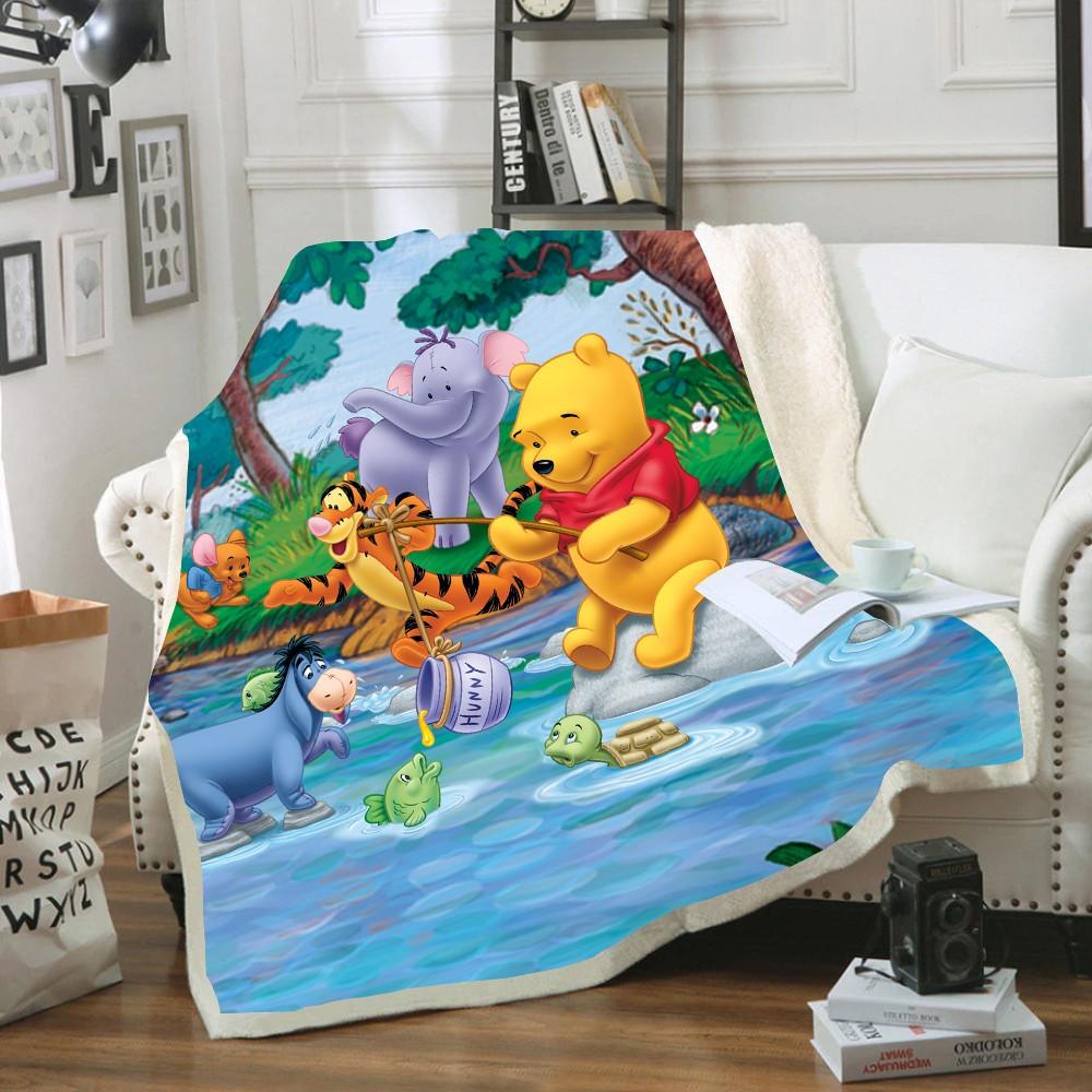 Disney Bộ Đồ Gấu Thú Cưng Hình Hổ Dumbo Bé Sang Trọng Chăn Ném Sofa Giường Bao Đôi Giường Cho Trẻ Em Bé Trai Bé Gái Trẻ Em quà Tặng