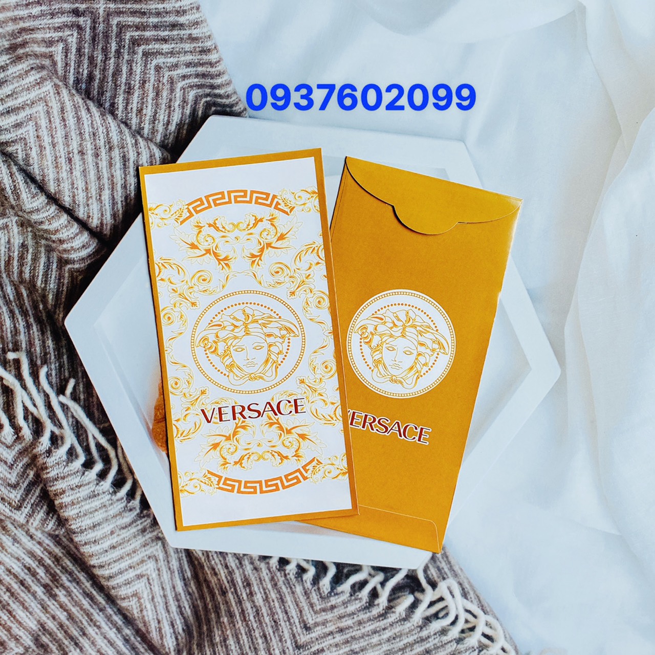 Combo 100 bao lì xì THƯƠNG HIỆU sang trọng - giấy bóng C150 loại 1, bao lì xì tết