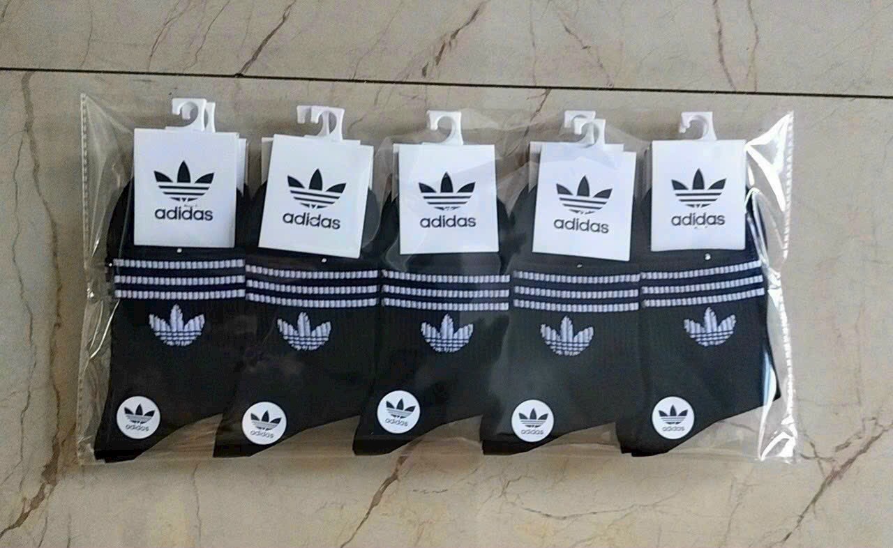 Combo 5 đôi tất cổ cao phong cách Hàn Quốc chất đẹp 100% coton