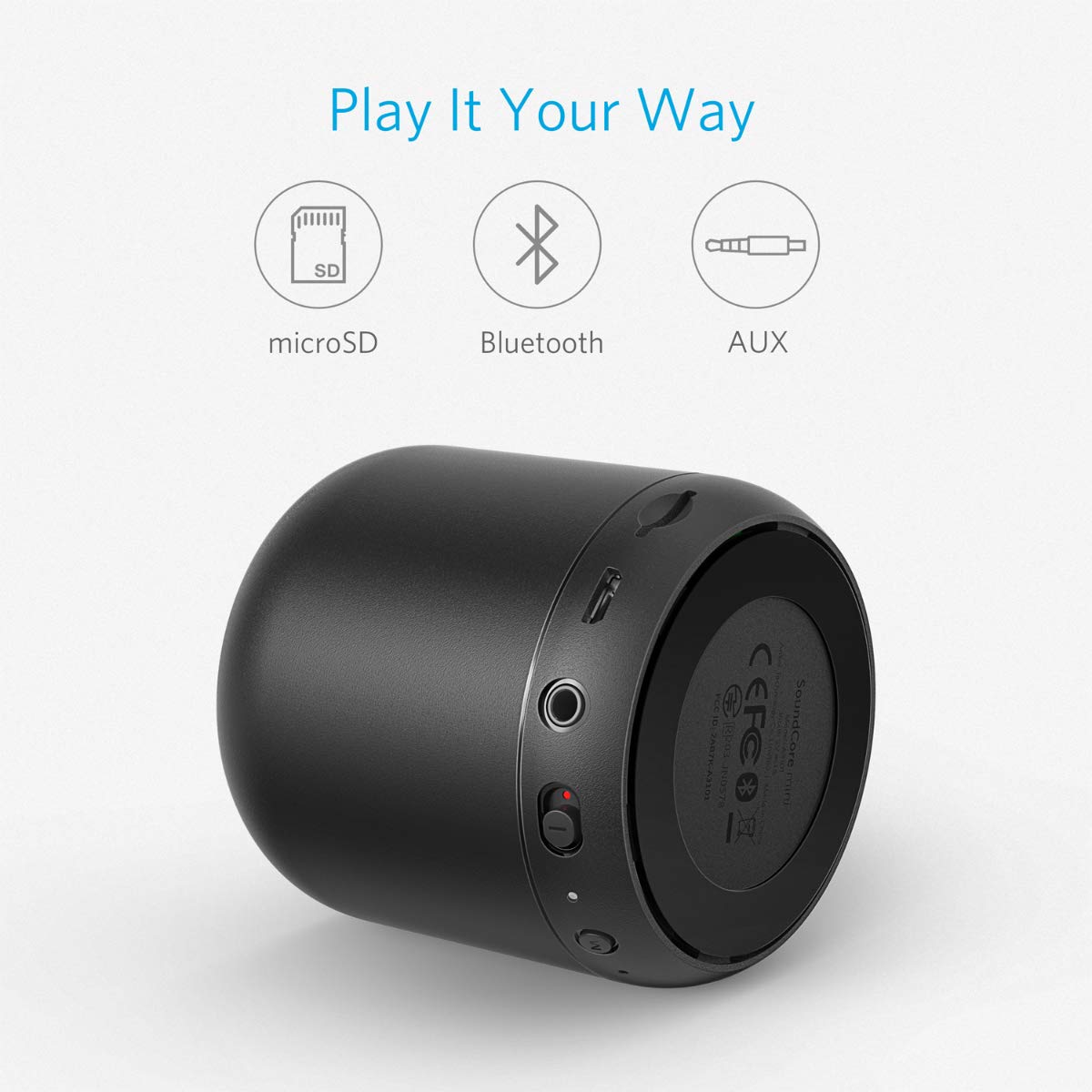 Loa bluetooth di động ANKER SoundCore Mini Stereo Speaker (Đen) - Hàng Nhập Khẩu