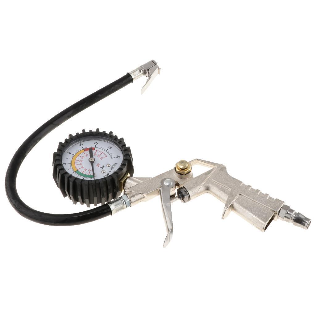 Car Truck Motorcycle Digital Air Tire Inflator Pressure Gauge Meter Tool