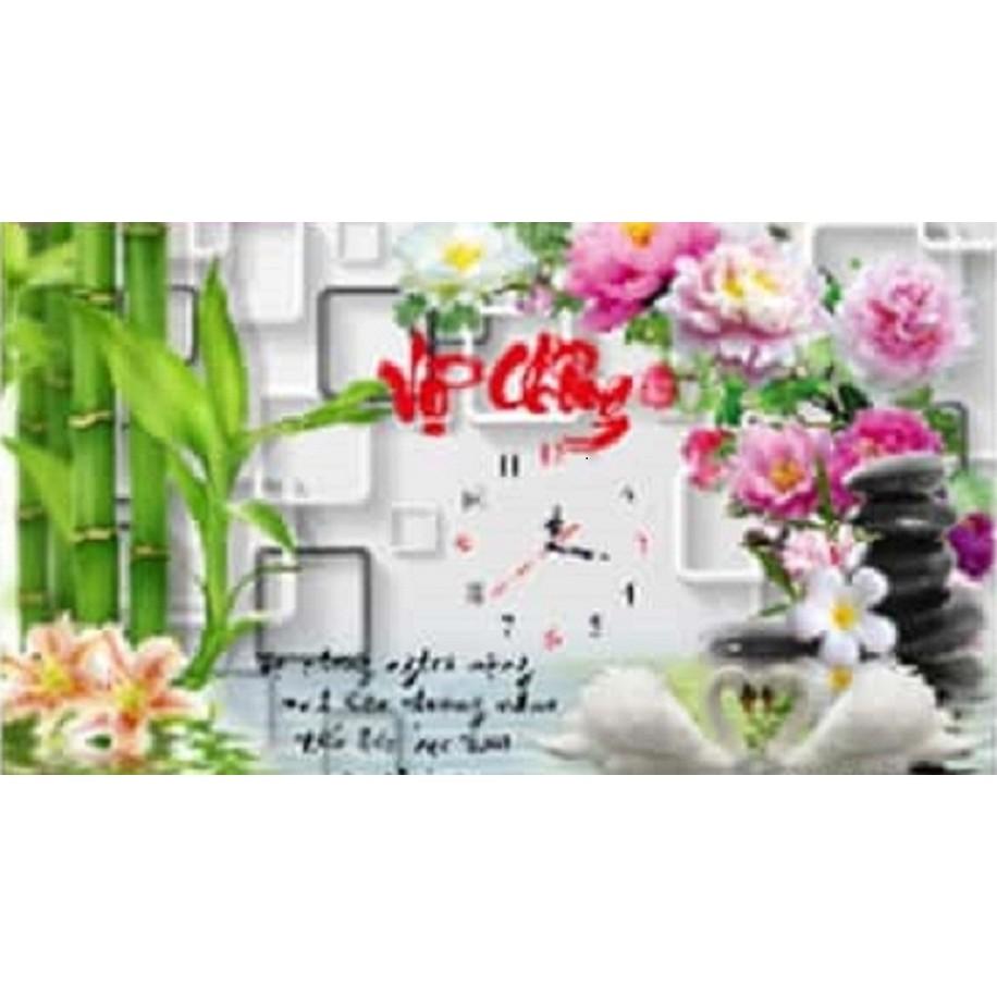 Tranh thêu chữ thập Vợ chồng - LV3144