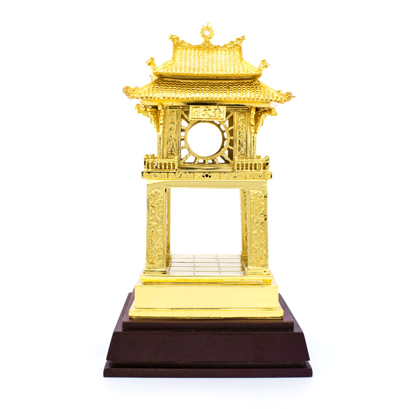 Quà tặng lưu niệm Việt Nam: Khuê Văn Các mạ vàng 24K sz nhỡ