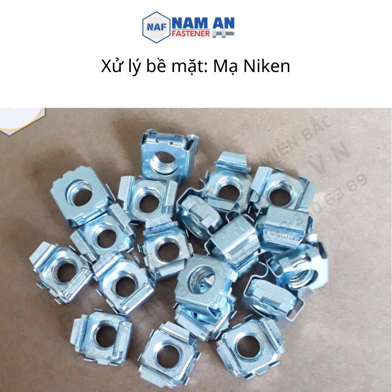 100 con Đai ốc cài M6, M8, Đai ốc cài mạ Niken chuyên dùng trong Tủ điện