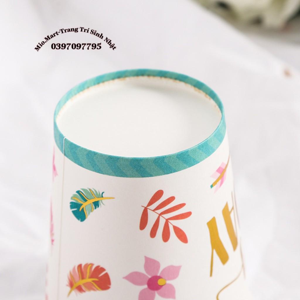 Set Cốc Giấy Sinh Nhật Mới Nhất 2021, Màu Sắc Độc Lạ Mắt BB52