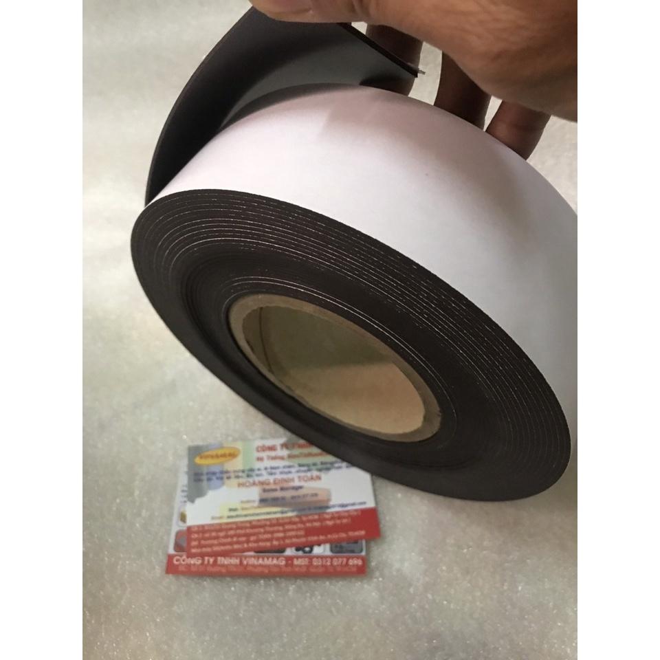 Nam châm cuộn có keo kích thước 10m x 5cm x 1.5mm